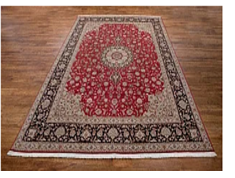 Иранский ковер из шерсти и шёлка «TABRIZ-FLORAL» 801-4487-IR 296 x 399 см Мир ковров
