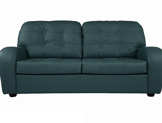 Диван Сидней 2 р, Бирюзовый, Кожа Madras Luna Home Collection