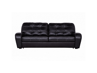 Диван Монреаль 3 р , Черный, Кожа Bellagio Carbon Home Collection