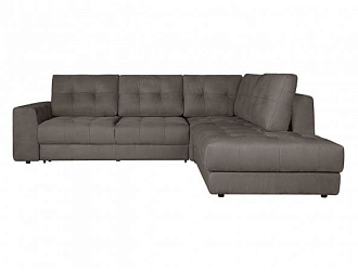 Угловой диван Модульный Брайтон с оттоманкой, Серый, Ткань Naice 06 Home Collection