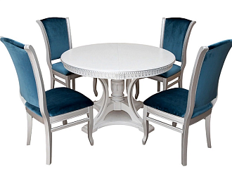 Стол "Мальта-3" круглый + 4 стула "Стиль"