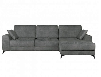 Угловой диван Монако с канапе 97/29, Серый, Ткань Tornado Blue steel Home Collection