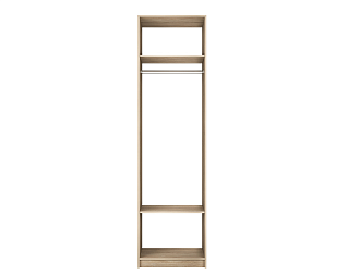 Корпус шкафа «Lux 3» 2200*608*507 коричневый