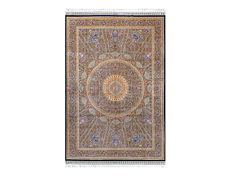 Иранский ковер из шёлка и модала «MASTERPIECE QUM» 016-21-GONBAD 197 x 305 см Мир ковров