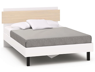 Кровать полутораспальная 140х200 Chelsea,Rimini белая Шатура