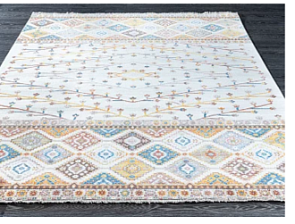 Турецкий ковер из полиэфирного шёлка «MYSTIC» 0670A-BONE-BEIGE 80 x 150 см Мир ковров