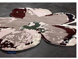 Индийский ковер из шерсти «TED BAKER» Shaped Magnolia Burgundy 162303(Round) Мир ковров