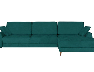 Угловой диван Монако с канапе 97/19, Зеленый, Ткань Zenit 40 Home Collection