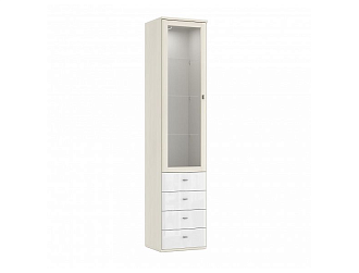 ШКАФ-ВИТРИНА СО СТЕКЛЯННЫМИ ПОЛКАМИ ELEGANTE LE4371.2 Dятьково Design - ДЯТЬКОВО