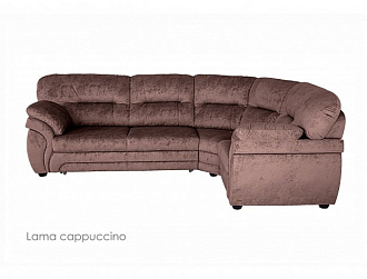 Угловой диван Бруклин с тумбой , Коричневый, Ткань Lama Cappuccino Home Collection