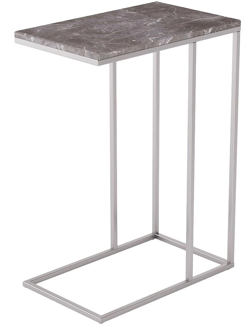 Стол придиванный Агами серый мрамор