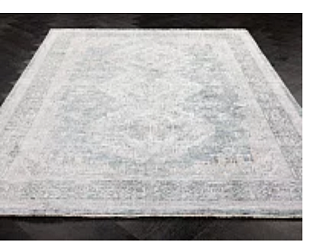 Турецкий ковер из микровискозы «VINCENT» KK17A-MLT-LBLU 80 x 160 см Мир ковров