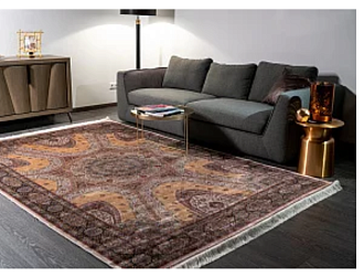 Турецкий ковер из шёлка и модала «SILK QUM» 9056E-BGE-NAVY 160 x 230 см Мир ковров