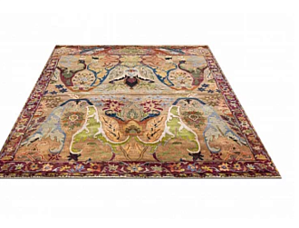 Индийский ковер из шерсти и хлопка «ZIEGLER VINTAGE» AC228-BROWN-MIX(187x250) 187 x 250 см Мир ковров