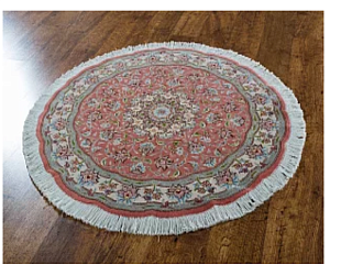 Иранский ковер из шерсти и шёлка «TABRIZ IR» 8-475-IR(Round) Мир ковров