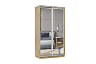 Шкаф-купе двухдверный Альфа бунратти