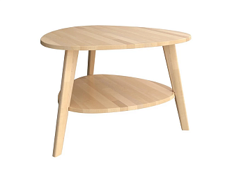 Журнальный стол Kolmio из массива — 78×77×50 см
