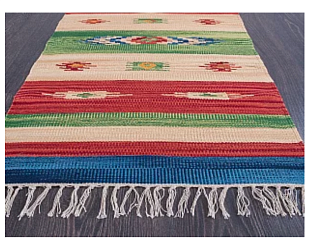 Индийский ковер из хлопка «KILIM COTTON» CT233-MIX Мир ковров