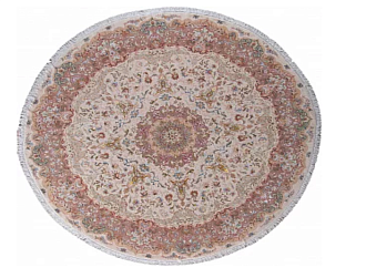 Иранский ковер из шерсти и шёлка «TABRIZ SHIRFAR» 13-14-IR(Round) 290 x 298 см Мир ковров