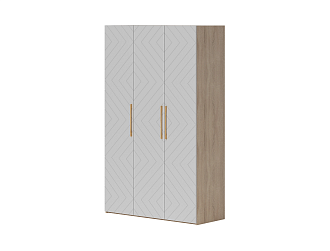 Шкаф Ньёрд 1350 дуб сонома / белый софт матовый