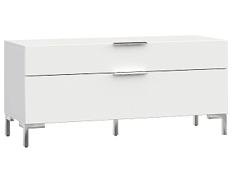 Тумба под телевизор Сохо белая