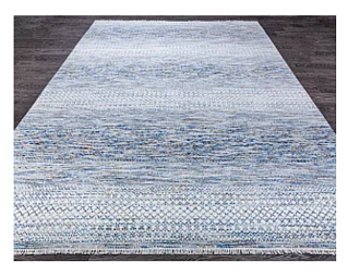 Индийский ковер из шерсти «COLOR GRASS» WHT-LBLU 312 x 421 см Мир ковров
