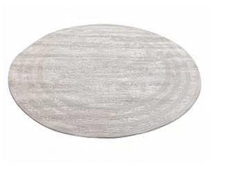Турецкий ковер из полипропилена и полиэстера «MOON» 6489A-CREAM-L.GREY(Round) Мир ковров