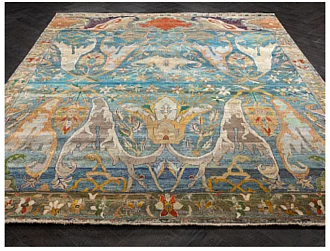 Индийский ковер из шерсти «ZIEGLER VINTAGE» AC228-BLU-MIX(246x306) 246 x 306 см Мир ковров