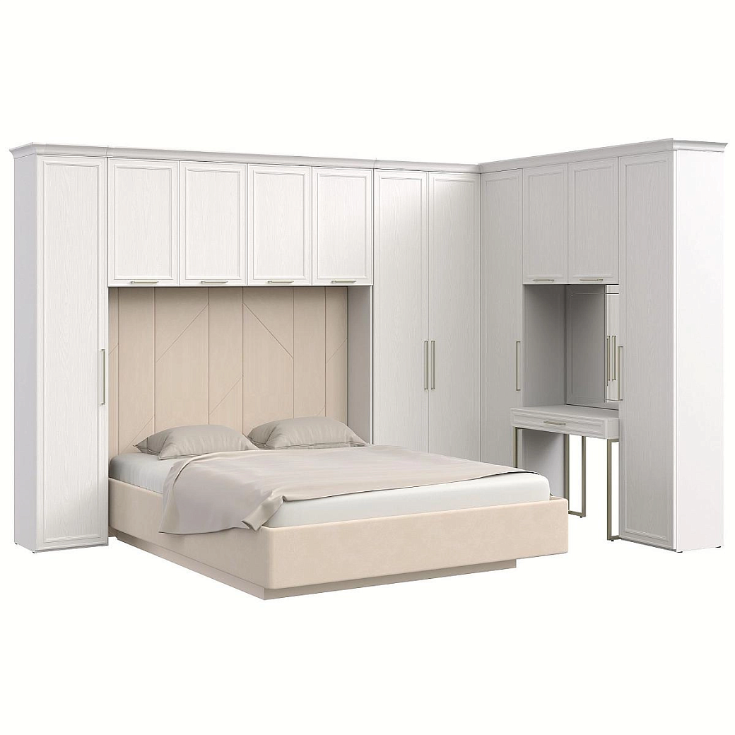 Комплект для спальни Монреаль белый №06