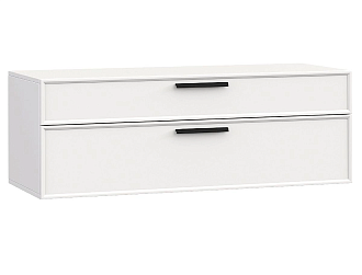 Тумба навесная под телевизор Римини белая