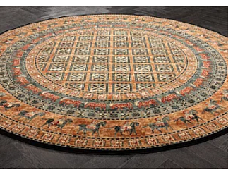 Бельгийский ковер из шерсти «KASHQAI» 4301-500(Round) 300 x 300 см Мир ковров