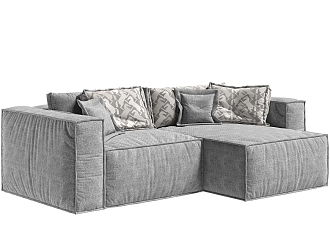 Диван Бриошь Мемори компактный угловой пр\лев Ферст без подушек