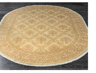 Индийский ковер из шерсти и арт-шёлка «AGRA R» NO28-GLD-GLD14983(Oval) 197 x 297 см Мир ковров