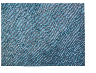 Бельгийский ковер из хлопка «WAVES» 9132-BLUE NILE 200 x 280 см Мир ковров