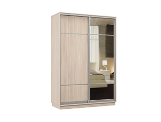 Шкаф-купе двухдверный Цефей ясень шимо светлый