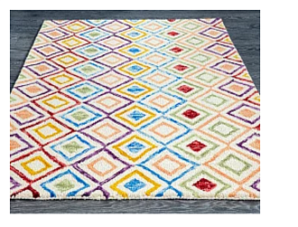 Индийский ковер из шерсти «VIBRANT» VIB01-IVORY 152 x 229 см Мир ковров