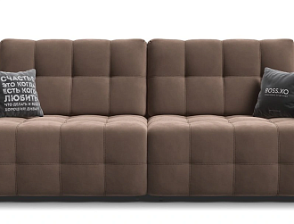  Диван Босс ХО Велюр Монолит мокко/ Дымчатый Крафт