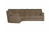 Угловой диван Рей с тумбой, Коричневый, Ткань Vendetta 10