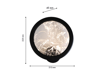 Настенный светильник Imma (чёрный) D45*W215*H225 LED*10W Ангстрем