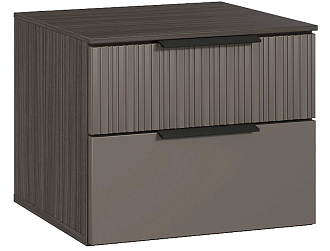 Тумба навесная прикроватная Сохо графит