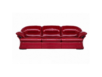 Диван Брюссель 4 р , Красный, Кожа Teraldi Dalia Home Collection
