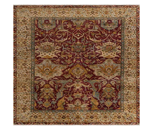 Индийский ковер из шерсти «ZIEGLER VINTAGE» AC229-RED-CRE 277 x 391 см Мир ковров
