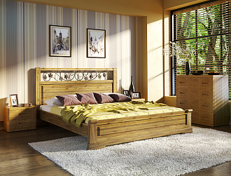 Кровать из массива FLORA Light brown Askona - АСКОНА