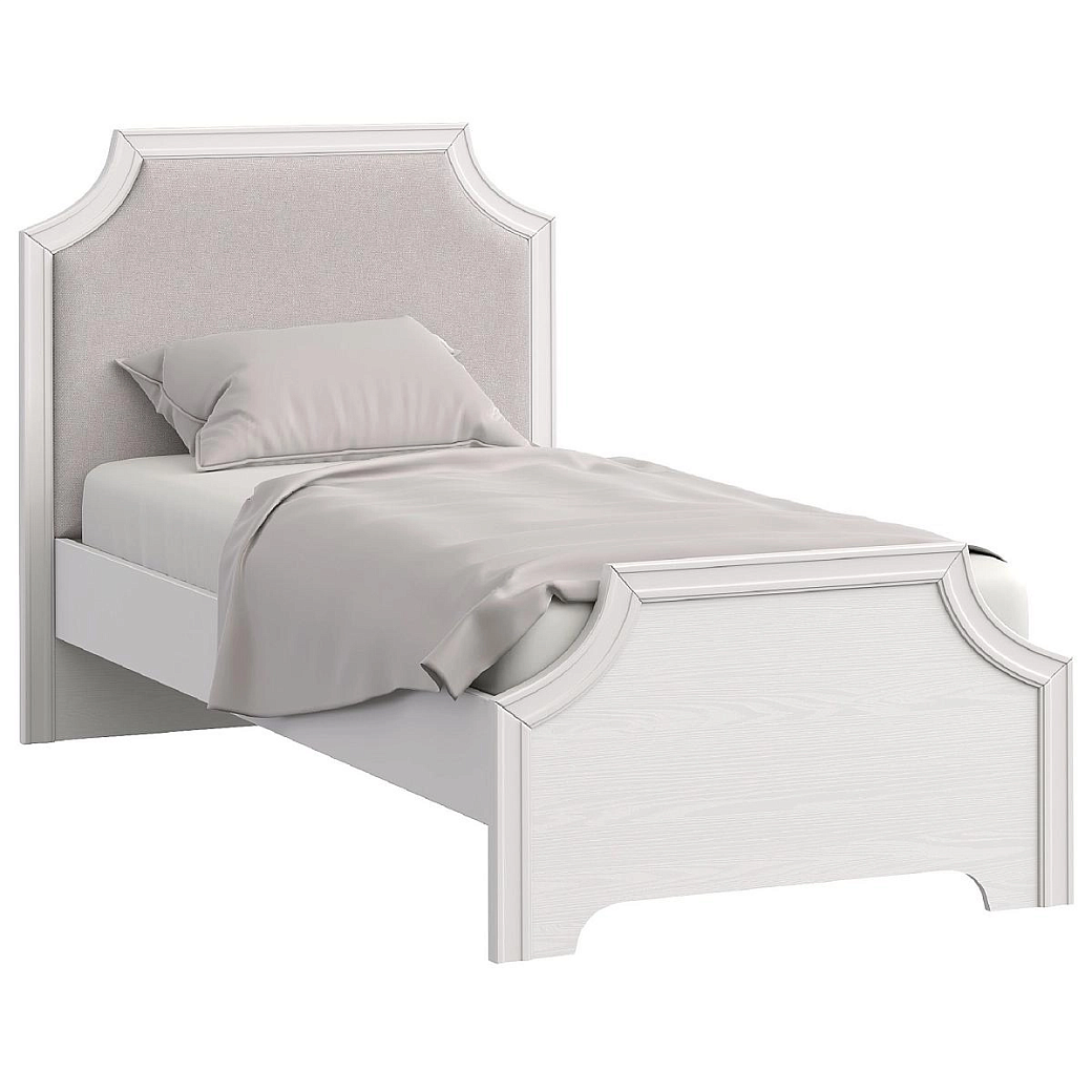 Кровать односпальная 90х200 Montreal белый