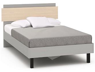 Кровать полутораспальная 120х200 Chelsea,Rimini серая