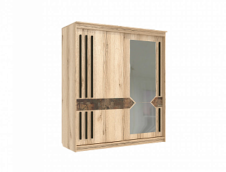 Шкаф-купе №25 Колор 2.0 м делано / фотопечать / графит матовый