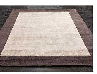 Индийский ковер из арт-шёлка «BLADE BORDER RUG» BGE-BRN 160 x 230 см Мир ковров