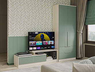 ТВ-тумба Scandinavia Colors (зеленый дым)