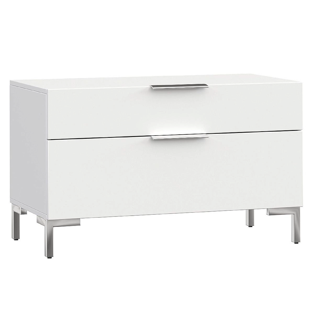 Тумба под телевизор Сохо белая