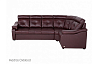 Угловой диван Модульный Кёльн с тумбой , Коричневый, Кожа Madras Oxblood